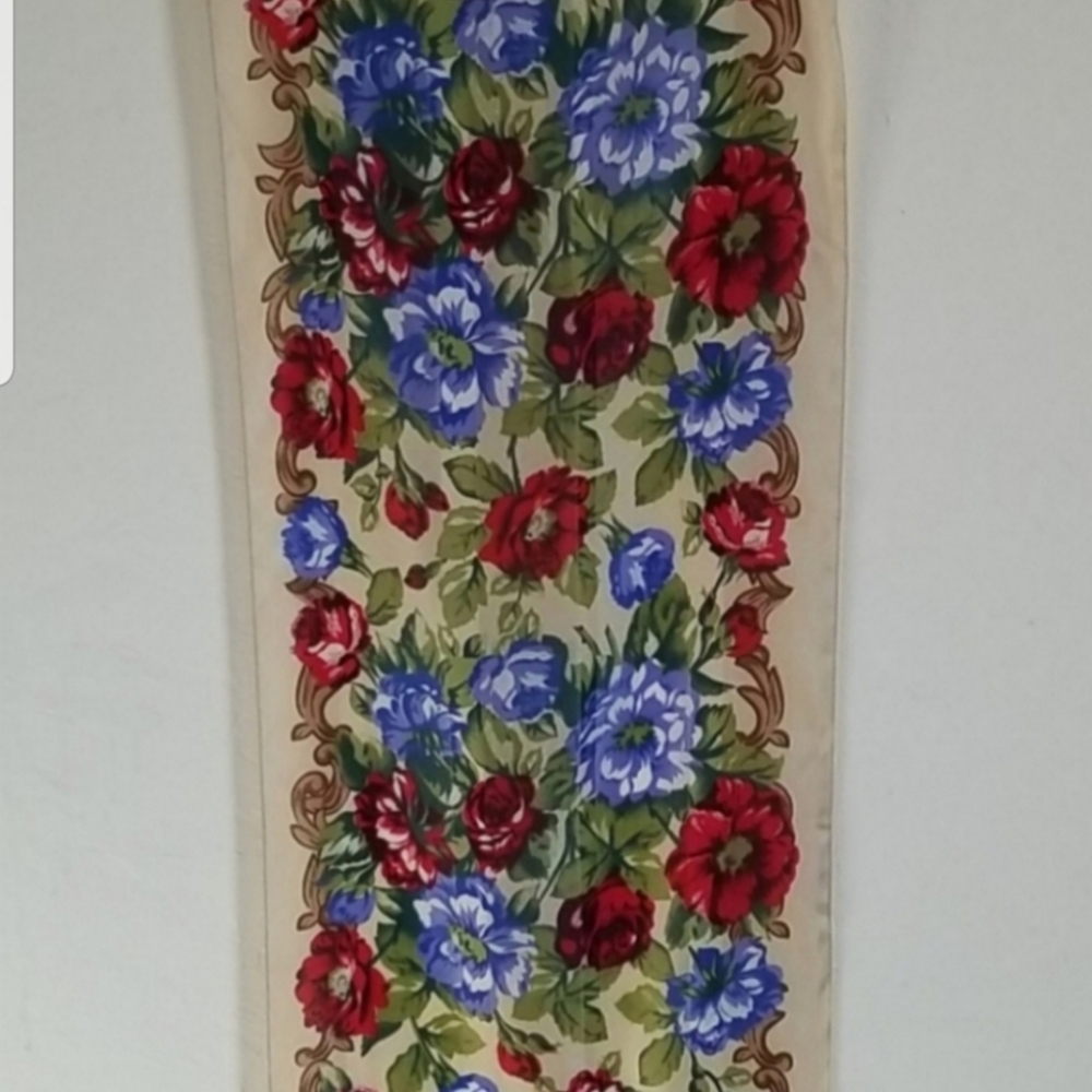 Vintage Floral Kathie Lee Scarf